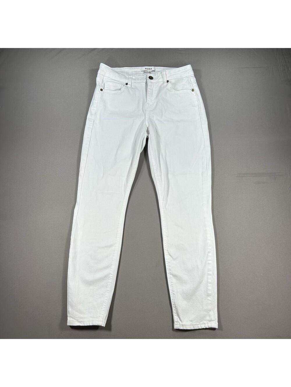 Pistola White High Rise Skinny Ankle Jeans Women's Size 28 (Inseam 26.5)